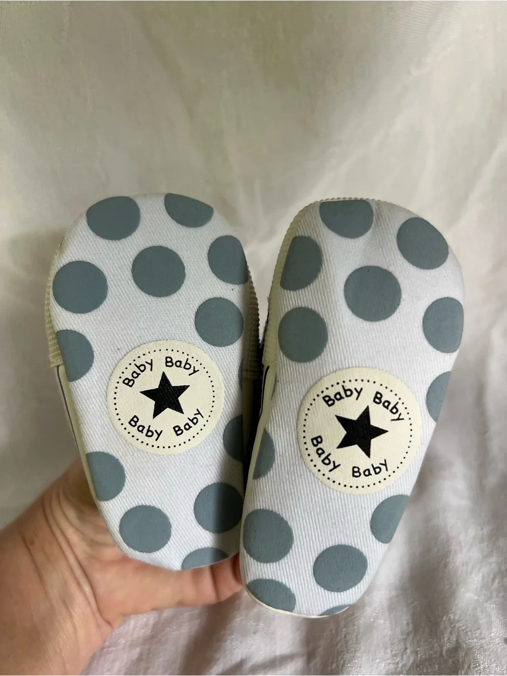 Converse Baby High-Top Sneakers in Denim Blue with Yellow Accents